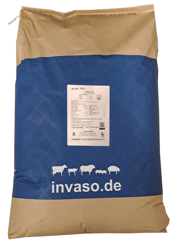 Invaso Mineralfutter für die Bullenmast, mit Lebendhefe und 1,5% Phosphor